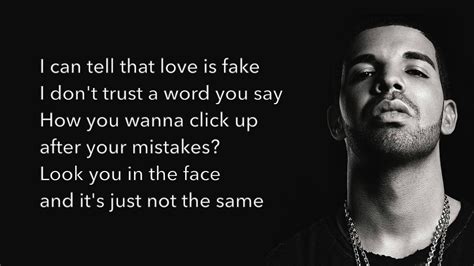 drake fake watch lyric|false love lyrics drake.